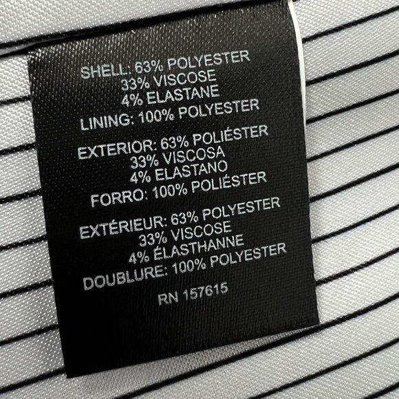 Tahari ASL Womens Plus Black 2 Button Roll Tab Jacket Career Blazer size 18W - Picture 11 of 15